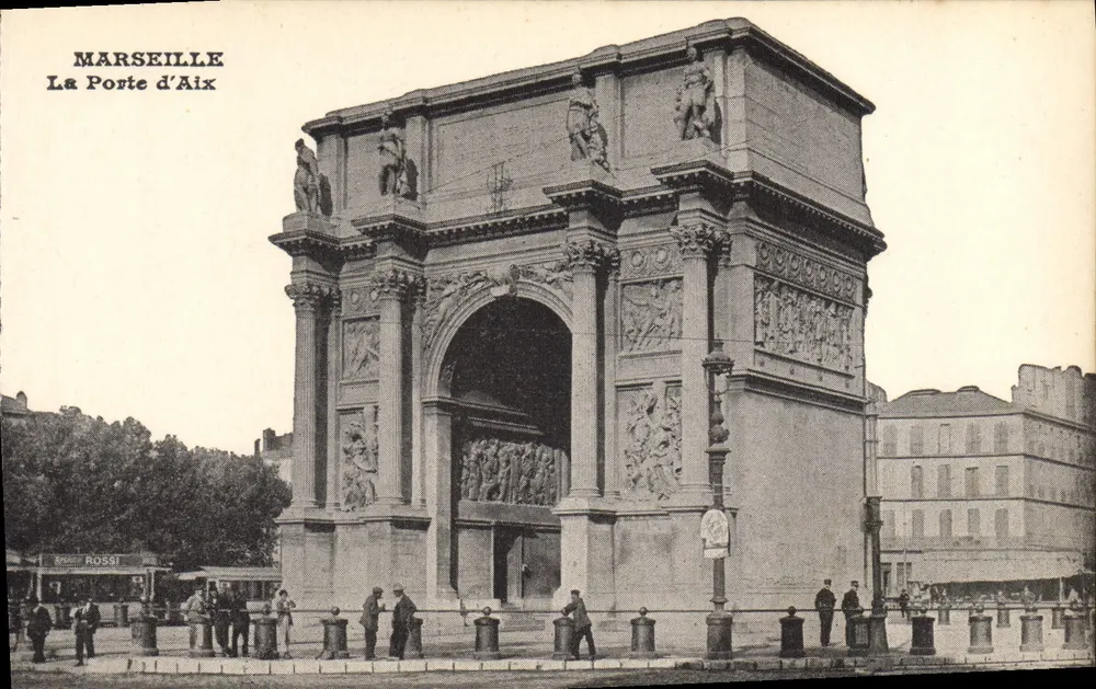 Marselha — A Porta de Aix — editor Rossi - Frente