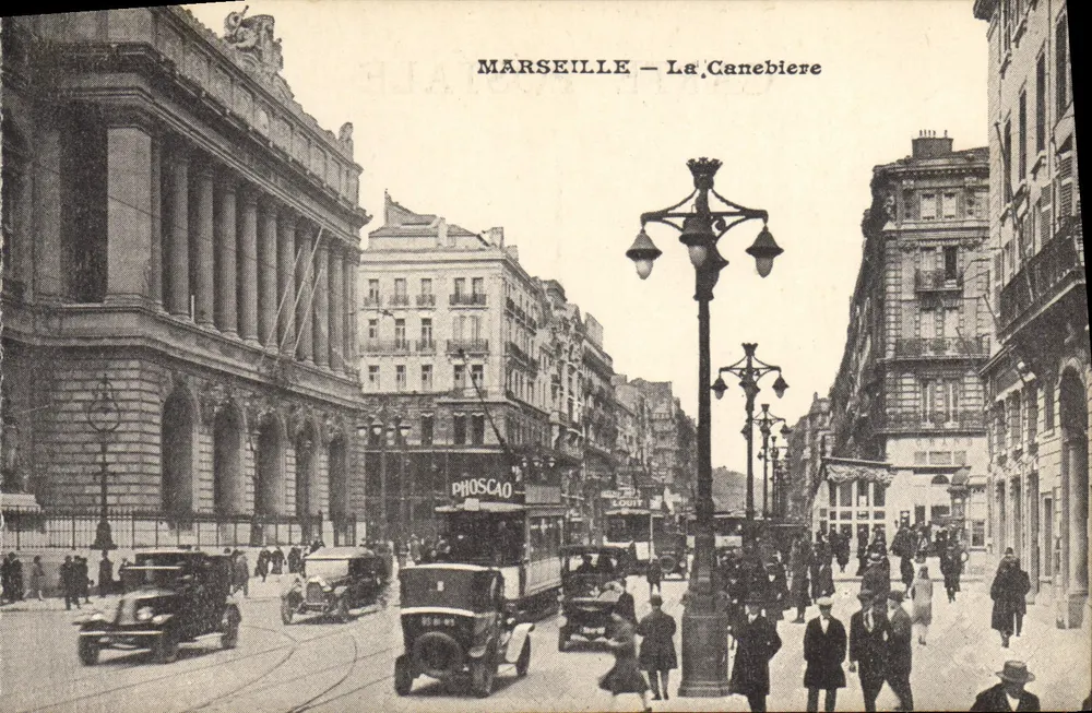 MARSEILLE — A Rua La Canebière — PHOSCAO - Frente