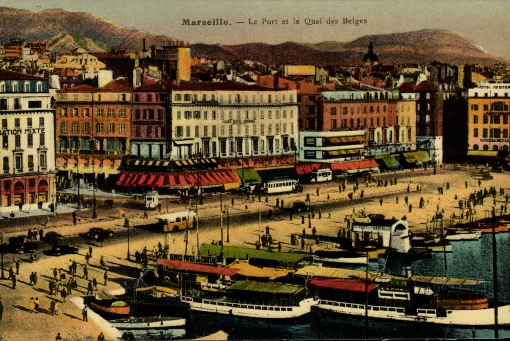 Marseille — Der Hafen und der Quai des Belges — Mischauflage - Vorderseite