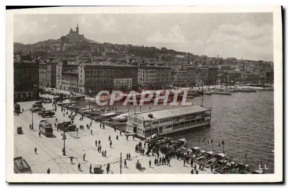 Marseille — Der Quai des Belges und N.D. de la Garde — Lévy et Neuntein Réunis, Imp. Letellier, Paris - Vorderseite