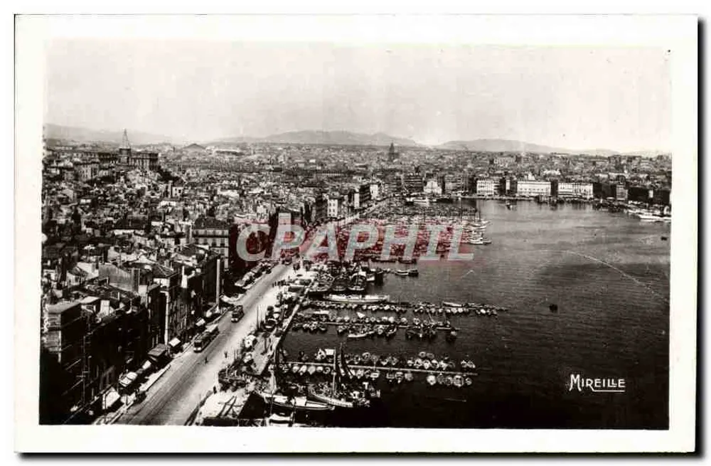 Der alte Hafen vom Pont Transbordeur aus gesehen — Marseille — Édition Mireille - Vorderseite
