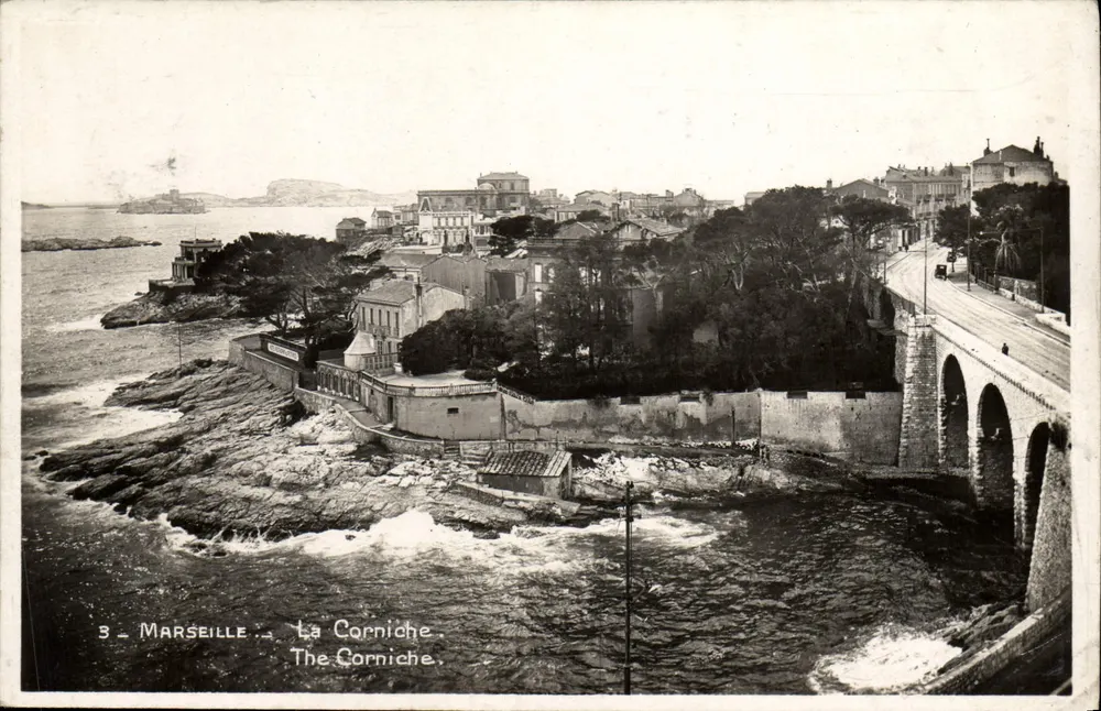 Marselha — A Corniche — Editor: Marseillaise, n°3 - Frente