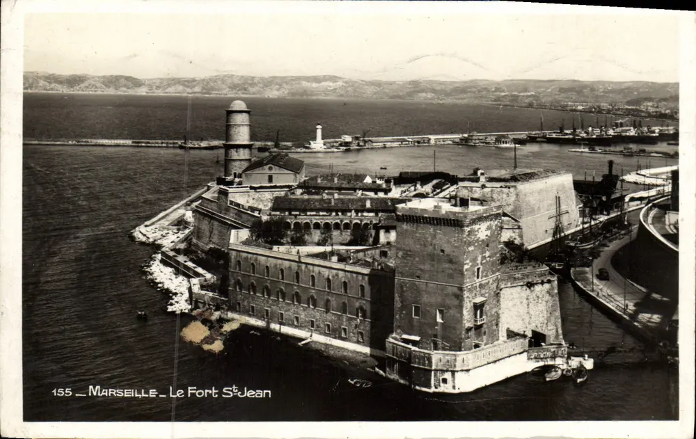 Marselha — O Forte Saint-Jean — Edição L. Chigogne, n°155 - Frente
