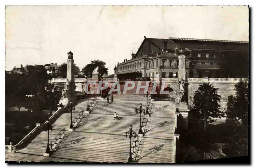 Monumentale Treppe der St-Charles-Bahnhof — Marseille — Verlag A. Tardy, Nr. 507 - Vorderseite