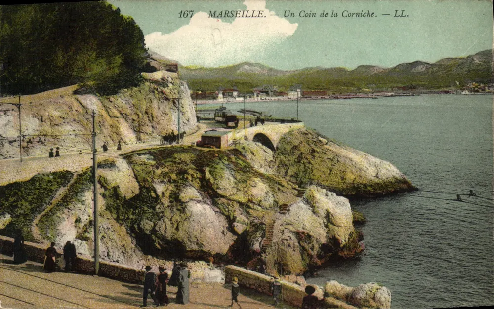 Marseille — Um Canto da Corniche — LL. n°167 - Frente