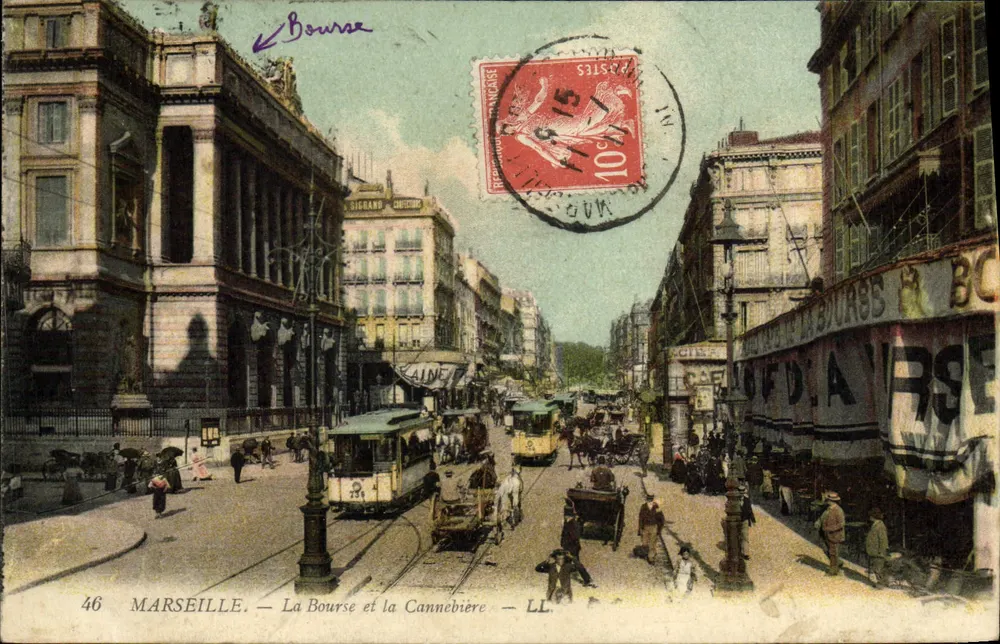 Marseille — A Bolsa e a Cannebière — LL. n°46 - Frente