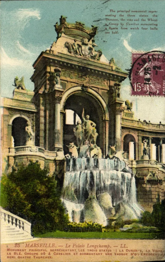Marselha — O Palácio Longchamp — LL - Frente