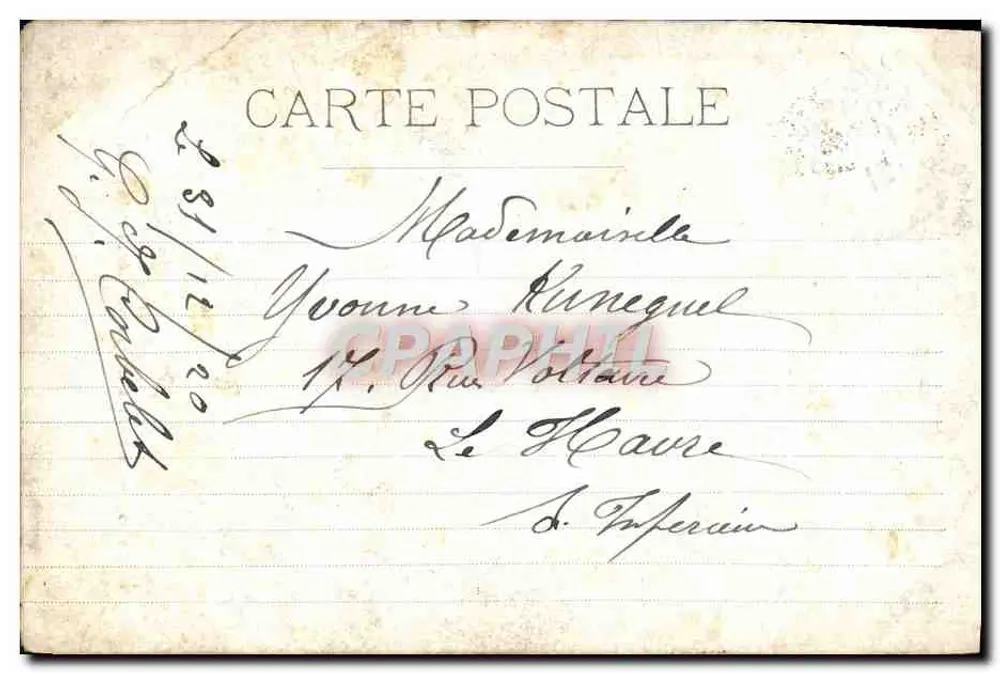 Marselha — Palácio Longchamp. (Motivo Principal) — Shugman & Cie - Verso