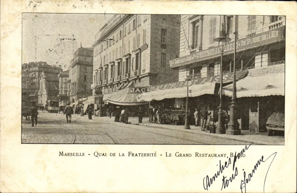 Marseille - Quai der Brüderlichkeit - Das Grand Restaurant Basso - Vorderseite