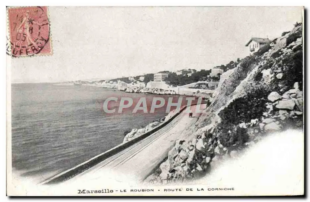 Marselha - Le Roubion - Estrada da Corniche - Frente