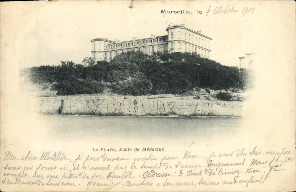 O Pharo, Escola de Medicina — Marselha, 4 de outubro de 1901 - Frente
