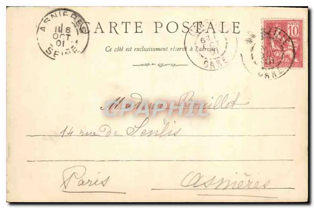 O Pharo, Escola de Medicina — Marselha, 4 de outubro de 1901 - Verso