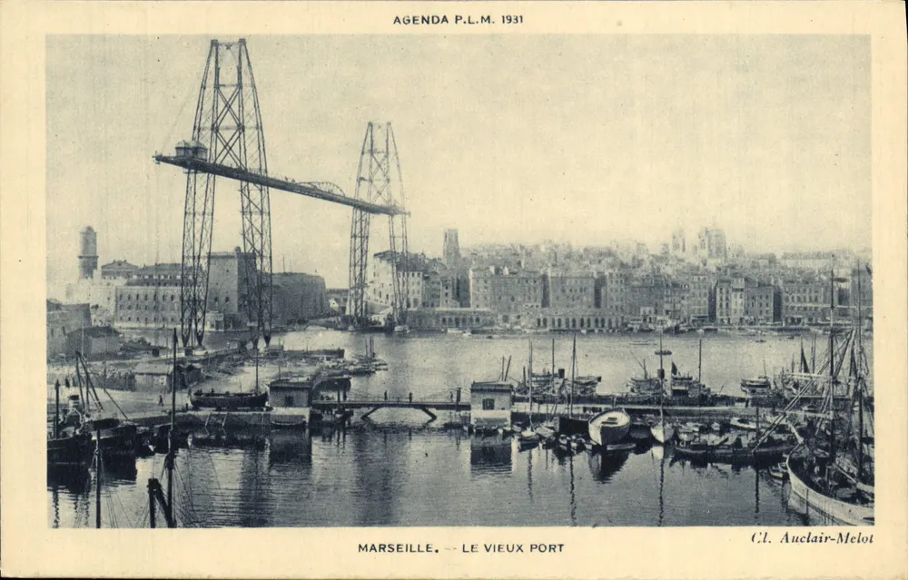 Marseille — Der alte Hafen — Agenda P.L.M. 1931, C.L. Auclair-Melot - Vorderseite