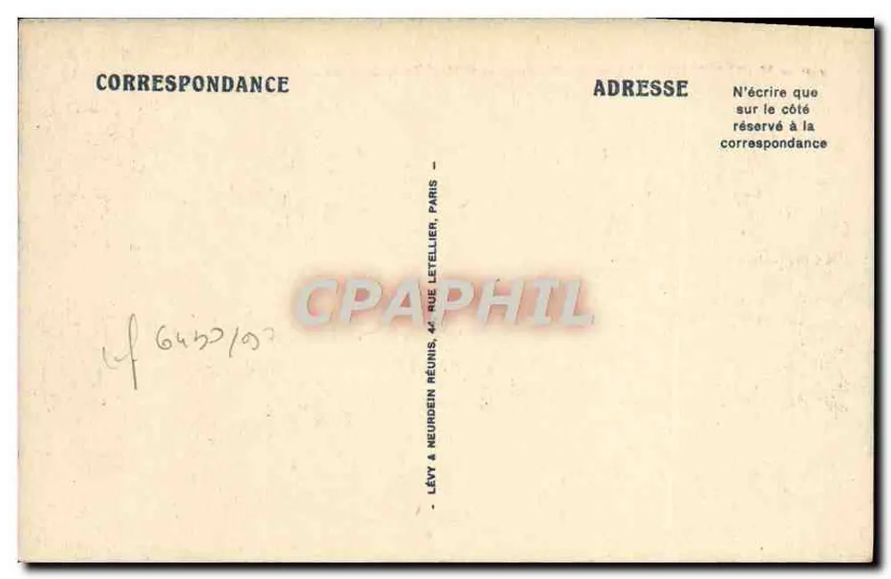 Marseille — L'Anse du Prophète und das Hôtel de la Réserve — L.L. - Rückseite