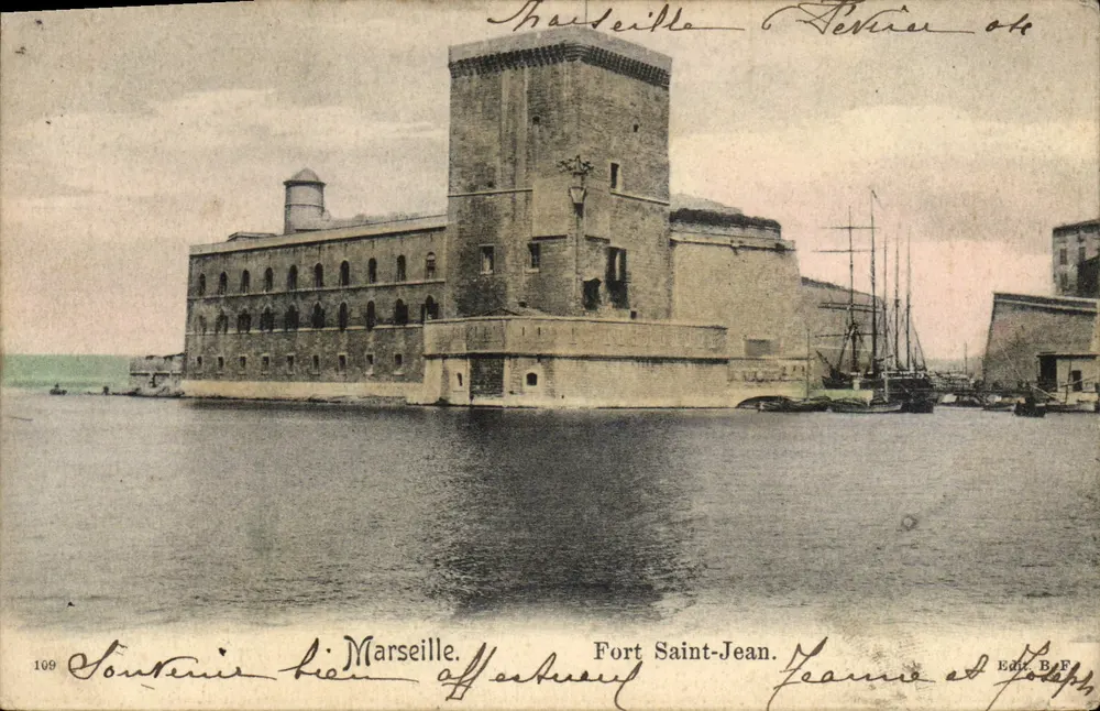 Fort Saint-Jean — Marselha — Édit. B.F. - Frente
