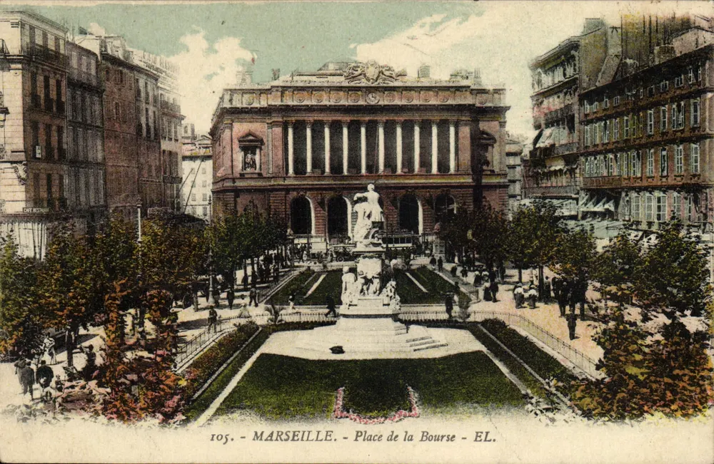 मार्सिले - बॉर्स चौक - प्रकाशक EL. नंबर 105 - आगे