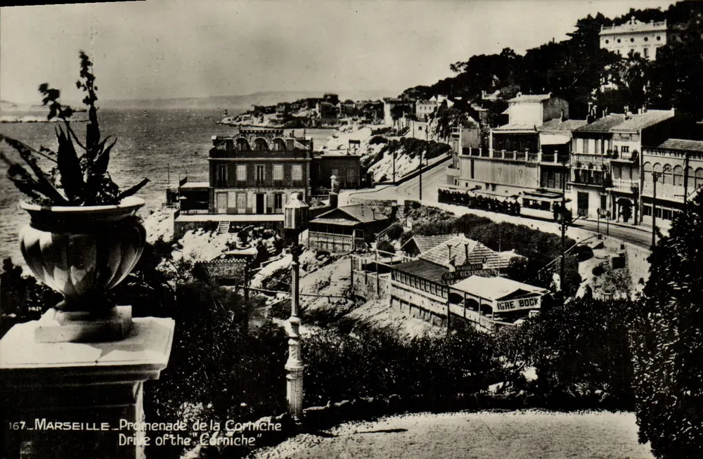 Marseille — Promenade de la Corniche — Edição La Négresse, n°167 - Frente