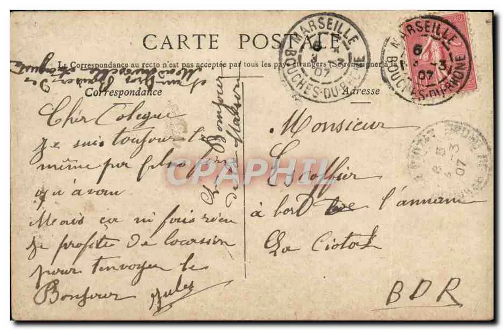 Marseille - KATEDRAŁA — Staeack, Paryż - Rewers
