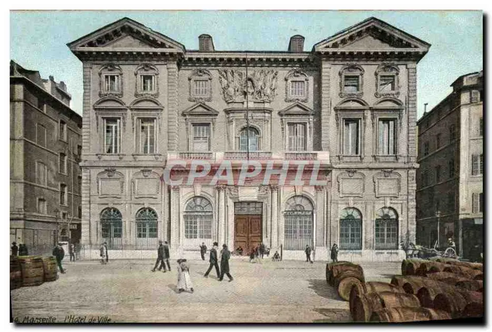 Marseille — O Hotel de Ville — editor L.V. & Cie - Frente