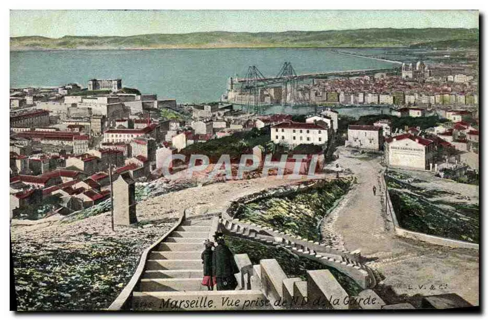 Marseille. Ansicht vom N.D. de la Garde. — Verlag L.V. & Cie - Vorderseite