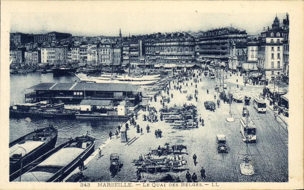 Marseille — Der Quai der Belgier — LL - Vorderseite