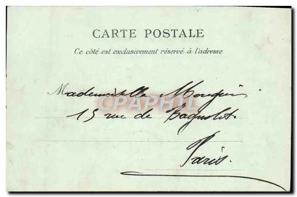 Marselha - A Porta de Aix — L.P. 16 — editor L.P. (Lithografia Parisiense) - Verso