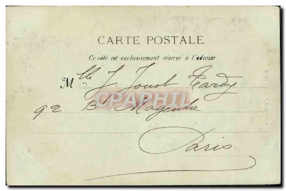 Marselha - A Virgem da Guarda — C.P. 15, editor não identificado - Verso