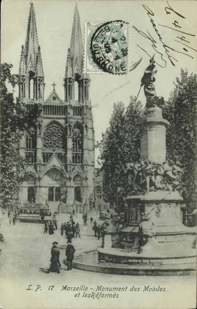 Marseille - Monument der Mobiles und der Réformés — L.P. 17 - Vorderseite