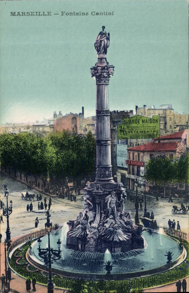MARSEILLE — Fontaine Cantini — Onbekende uitgever - Voorkant