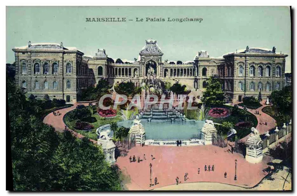 Marseille — O Palácio Longchamp — Editor não indicado, número de série não visível - Frente
