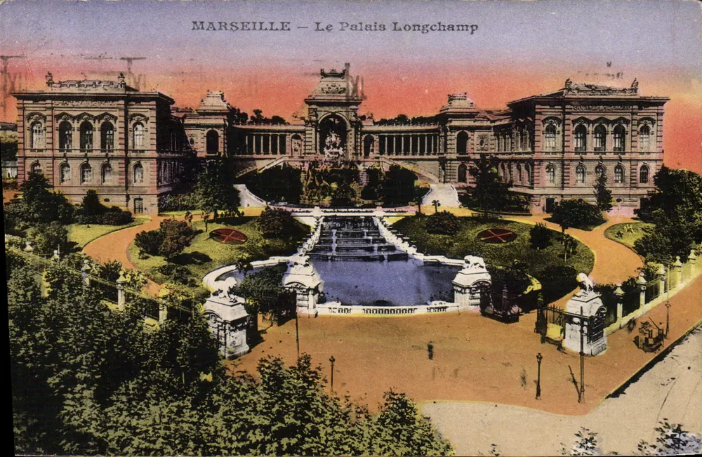MARSEILLE — O Palácio Longchamp — Editor não identificado, número de série não visível - Frente