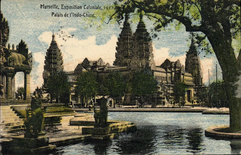 Marseille, Kolonialausstellung, 1922 — Palast der Indochina — Verlag nicht sichtbar - Vorderseite
