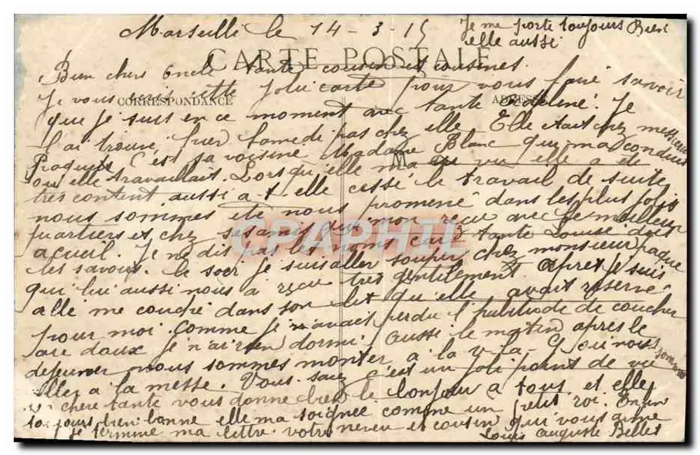 Le Courrier de Chine et du Japon — Messageries Maritimes — Éditeur EL. - Verso