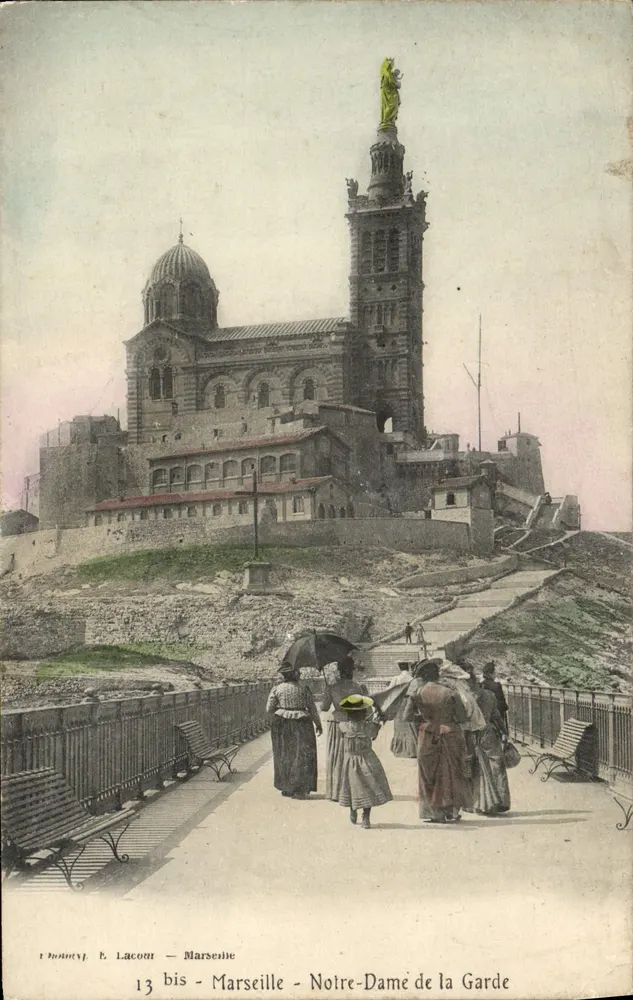 Marseille - Notre-Dame de la Garde — editor Thonnat & Lacourt, n° 13 bis - Frente