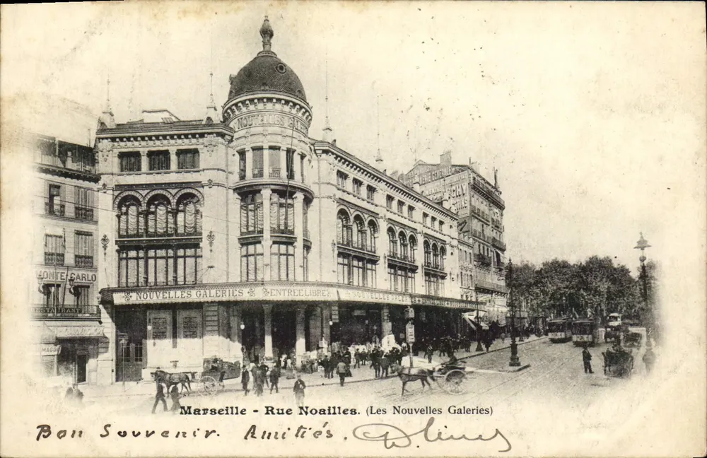 Marseille - Rue Noailles — Les Nouvelles Galeries — W. Lina - Vorderseite
