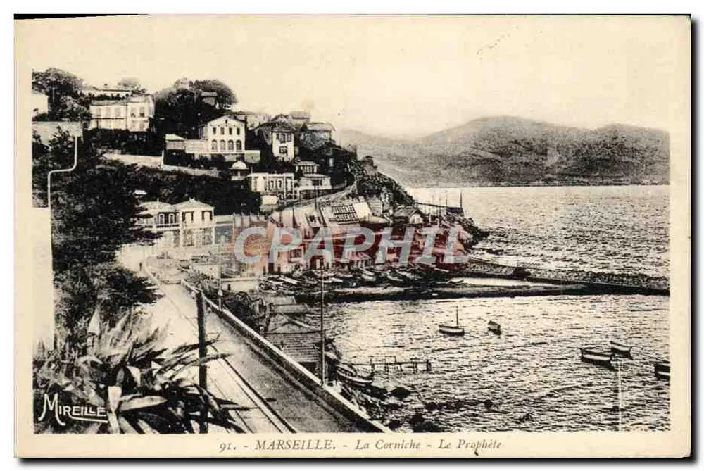 Marseille - A Corniche - O Profeta — Mireille, editor n°91 - Frente