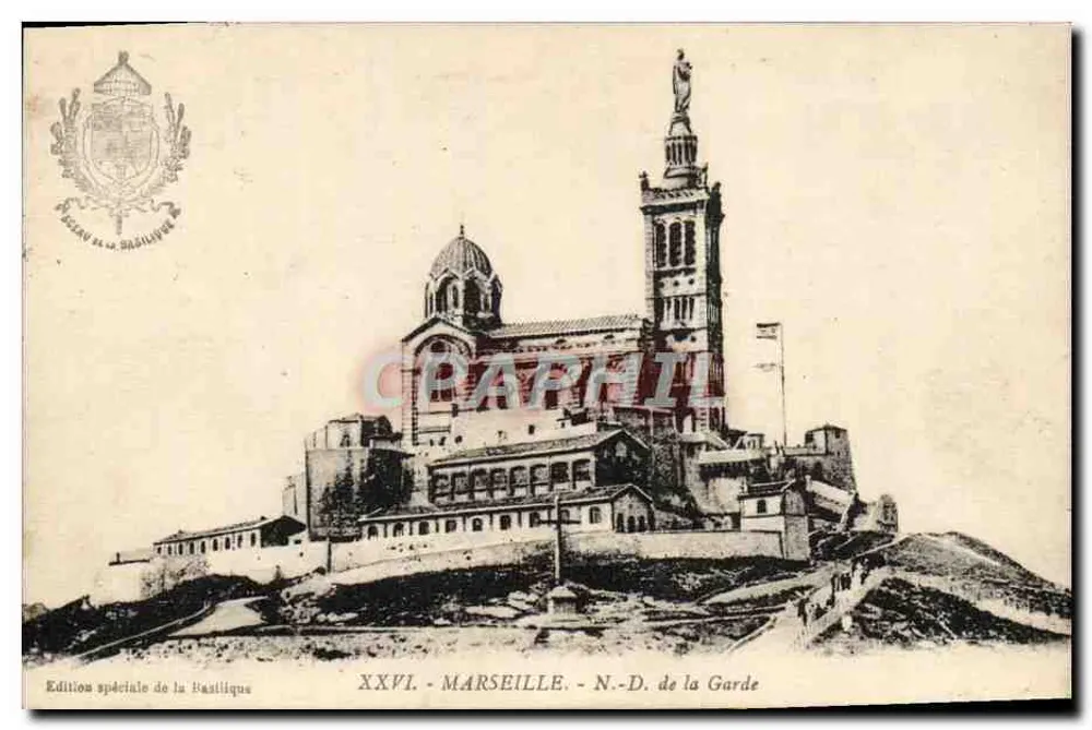 Marseille - Nossa Senhora da Guarda — Basílica da Guarda, edição especial da Basílica, n° XXVI - Frente