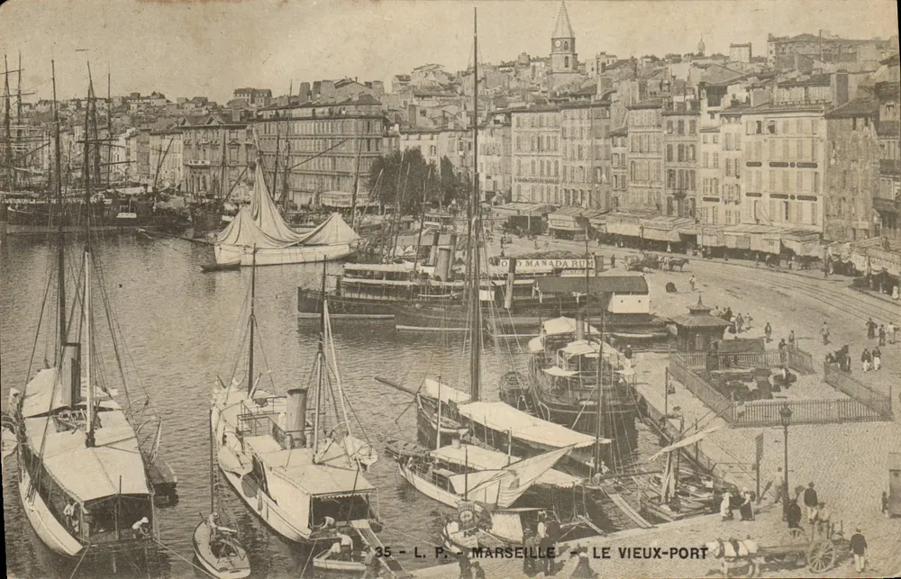Marseille — Der alte Hafen — L.P. n°35 - Vorderseite