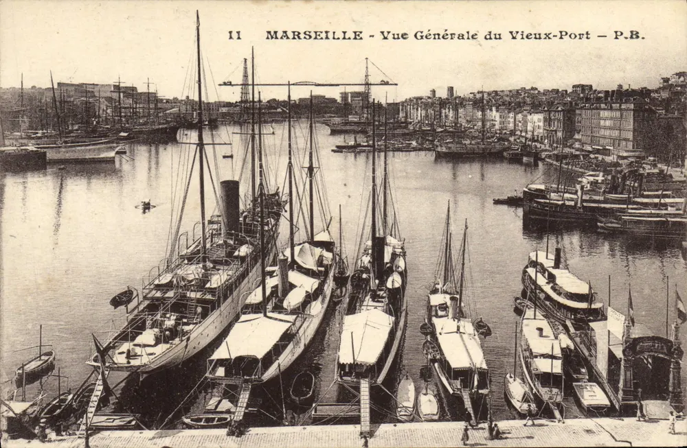 MARSEILLE - Allgemeiner Blick auf den Alten Hafen — P.B. — n°11 - Vorderseite
