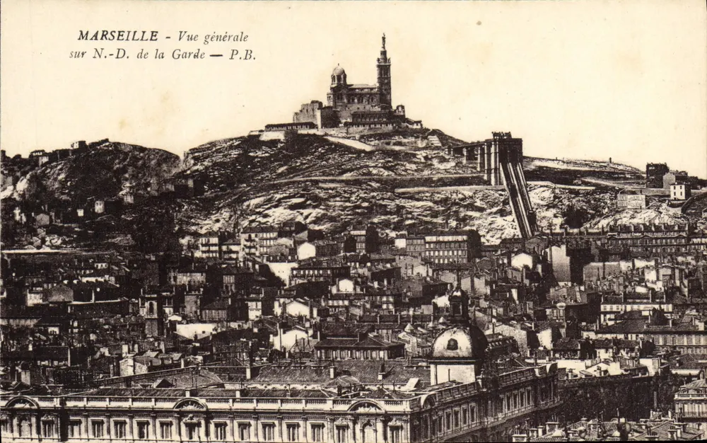 Marseille - Allgemeiner Blick auf N.-D. de la Garde — P.B. - Vorderseite