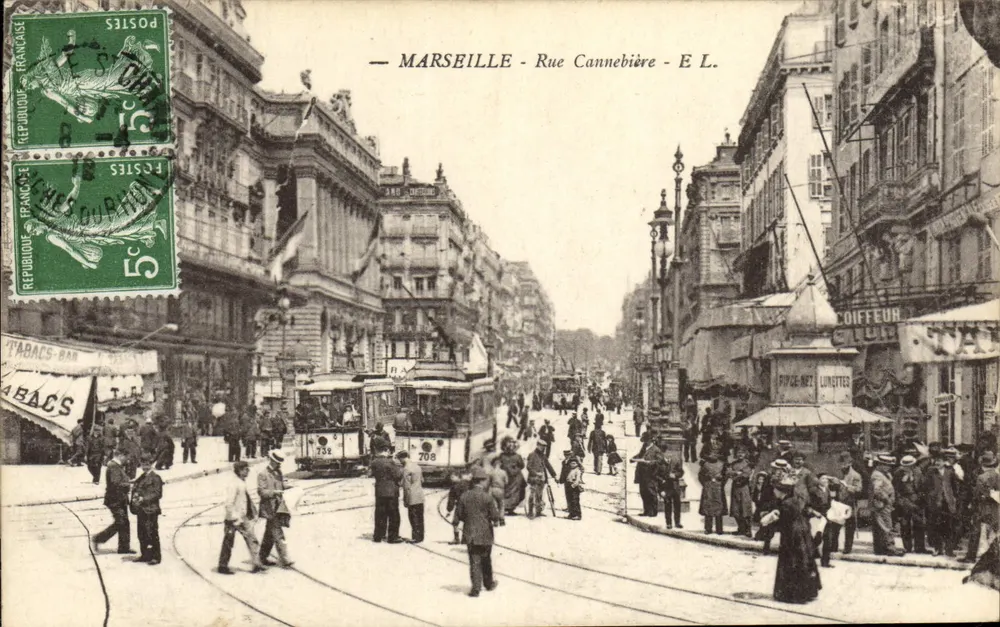 Marselha - Rue Cannebière - E. L. - Frente