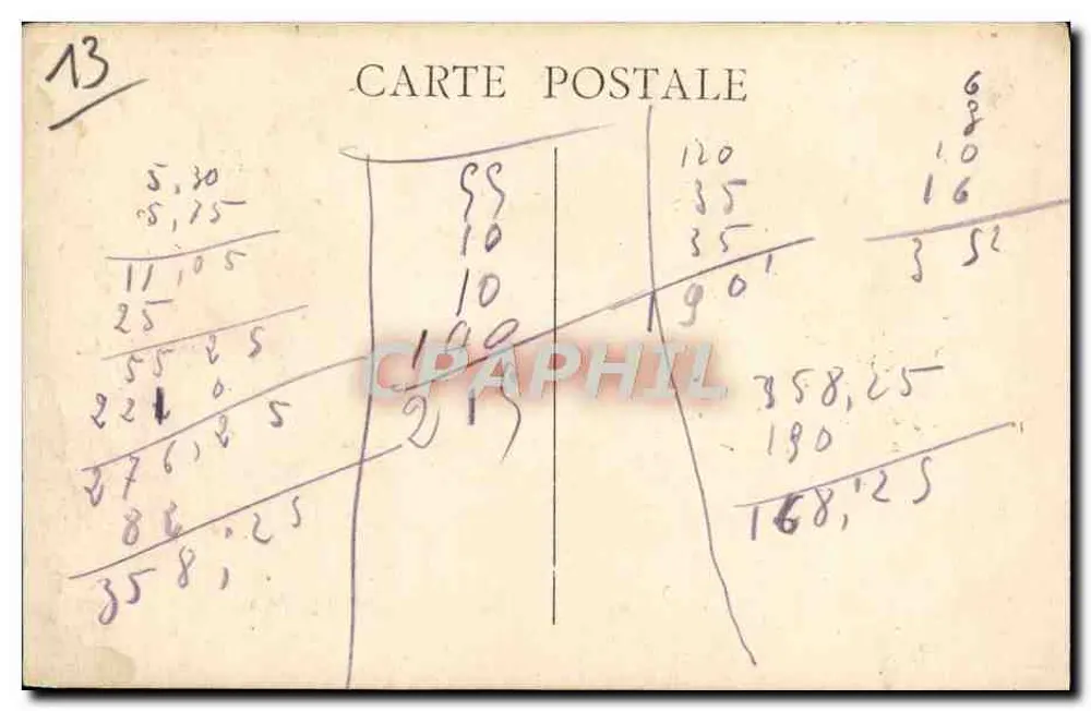 Marselha - Cours Belsunce - Trem e automóveis - Verso