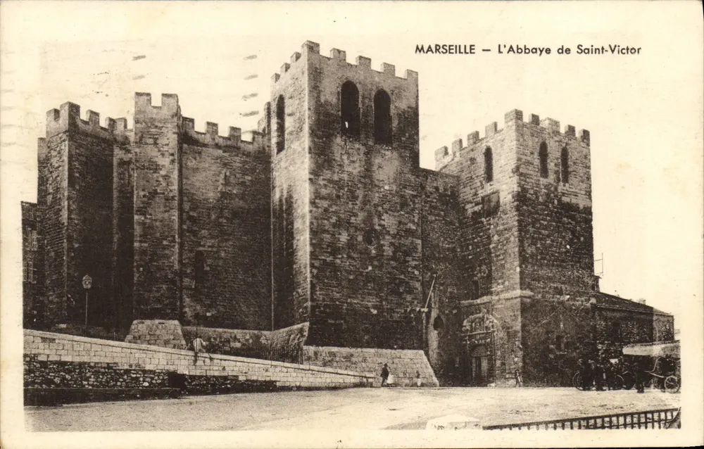 Marseille — A Abadia de São Vicente — Editor não identificado, número de série não visível - Frente