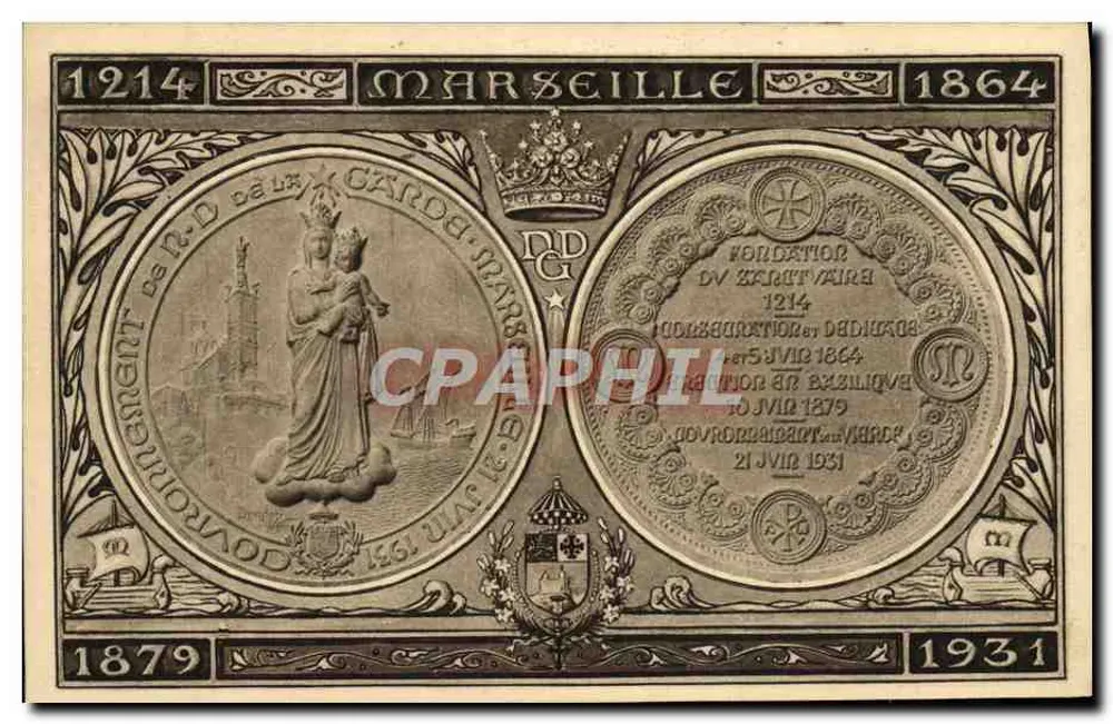 Marseille — Notre-Dame de la Garde — Sonderausgabe 1931 - Vorderseite