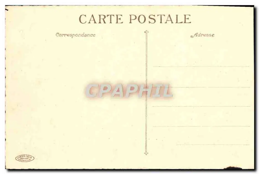 Marseille - Ponte Transbordeur — vista do porto com barcos e pedestres — Cartes Pelle, Marseille - Verso