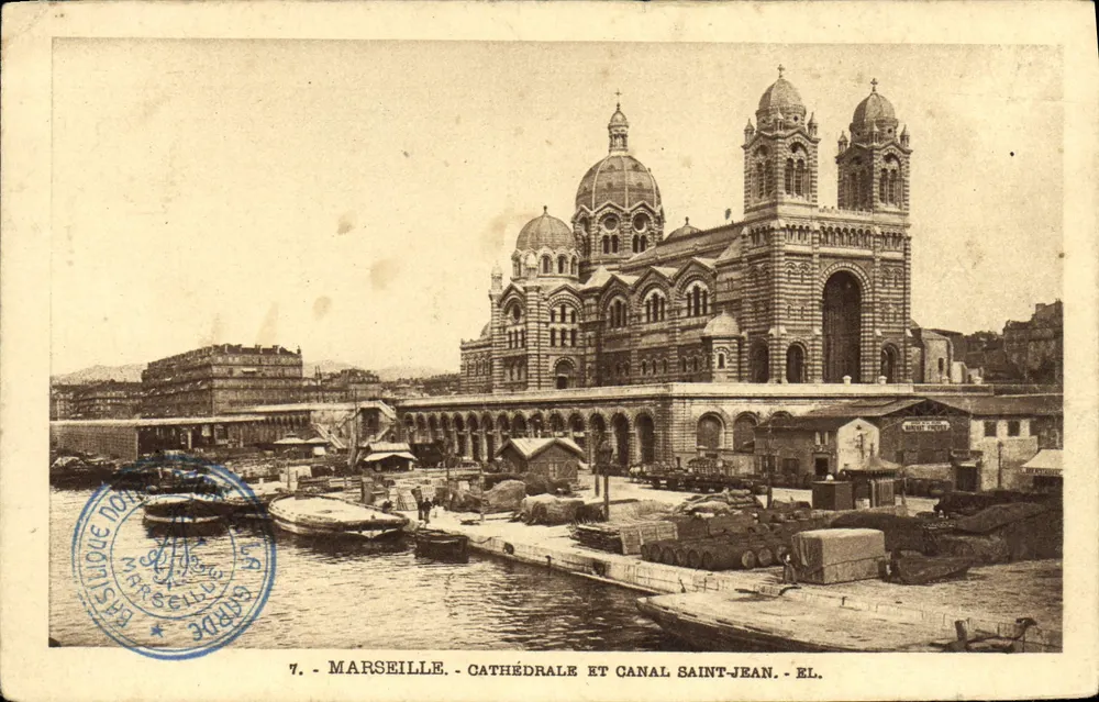 Marseille - Kathedrale und Kanal Saint-Jean — Verlag EL. - Vorderseite