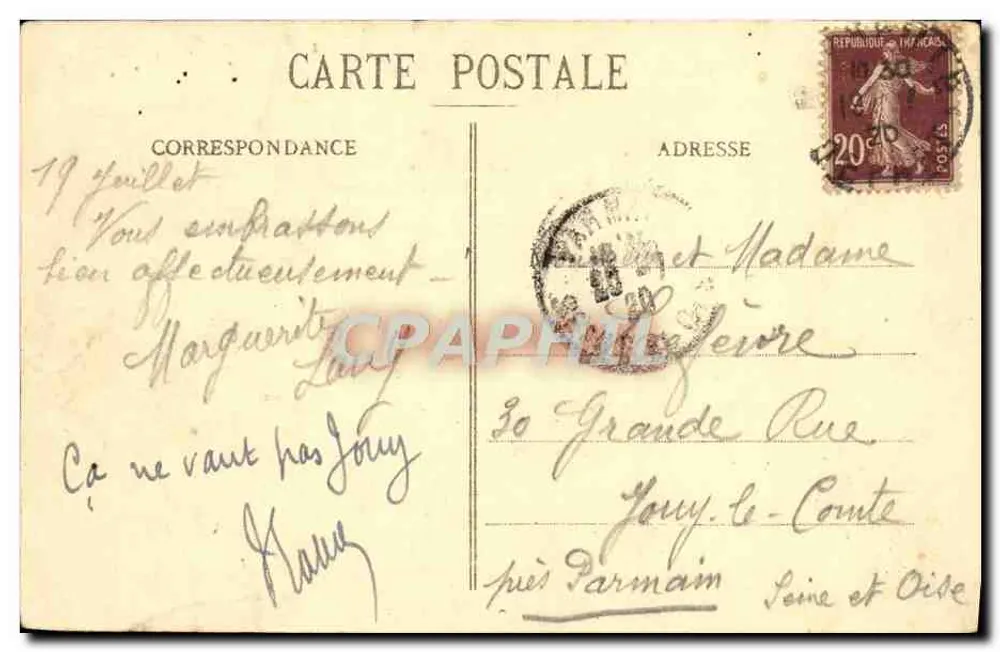 Marseille - Kathedrale und Kanal Saint-Jean — Verlag EL. - Rückseite