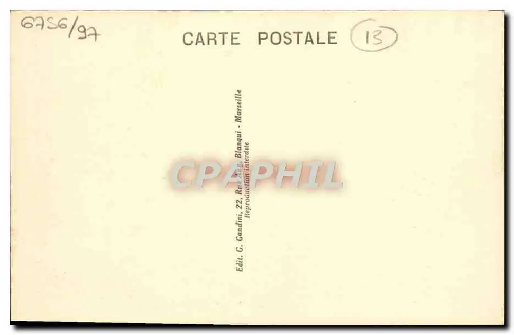 Marseille - Quai du Port und Pont Transbordeur — Mireille, n°62 - Rückseite
