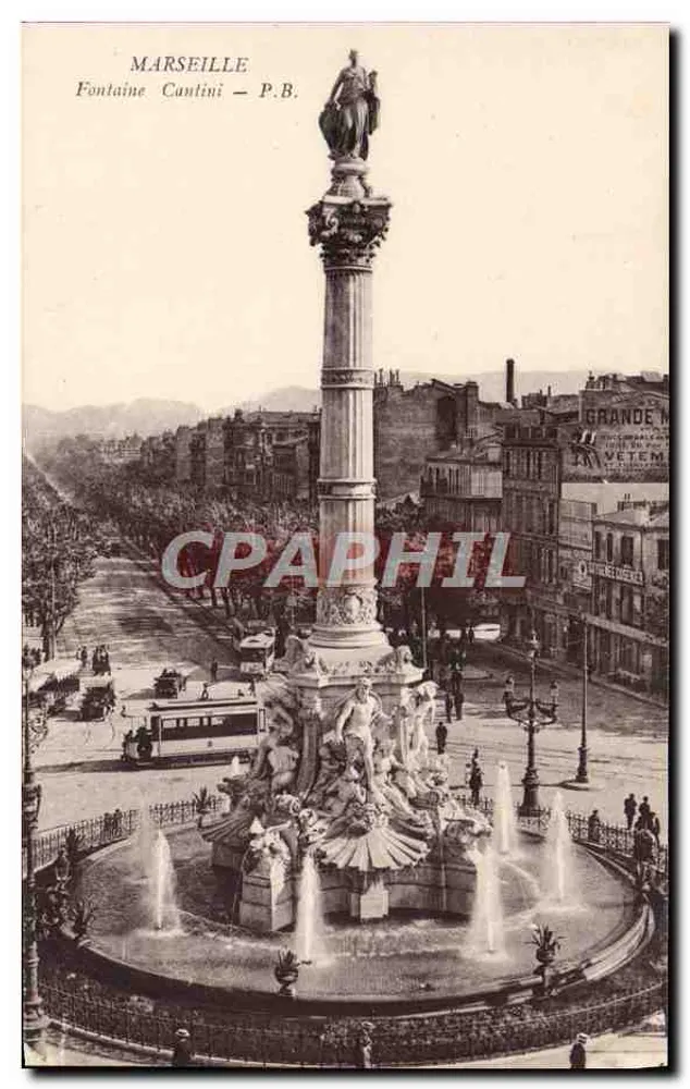 Marseille — Fontaine Cantini — P.B. - Frente