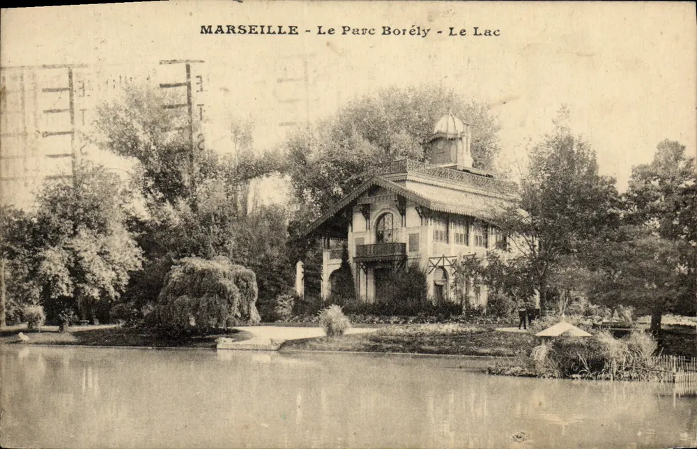 Marselha - O Parque Borély - O Lago - Frente
